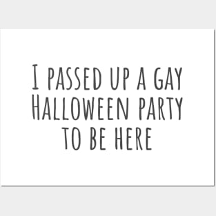 Gay Halloween Party Posters and Art